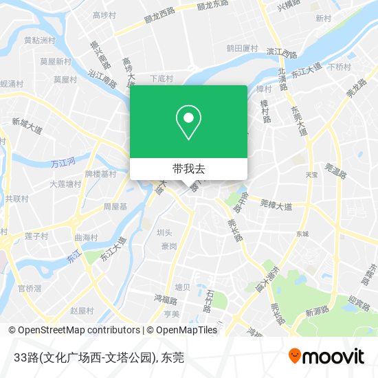 33路(文化广场西-文塔公园)地图