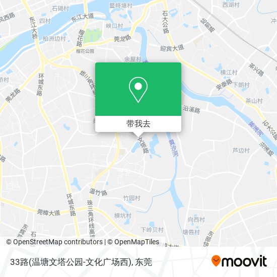33路(温塘文塔公园-文化广场西)地图