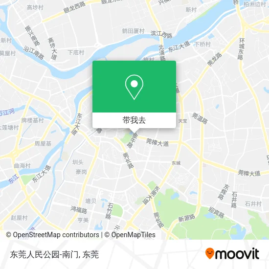 东莞人民公园-南门地图