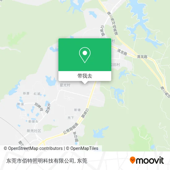 东莞市佰特照明科技有限公司地图