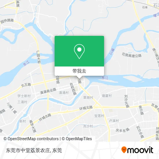 东莞市中堂荔景农庄地图