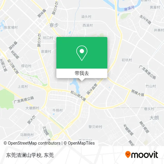 东莞清澜山学校地图
