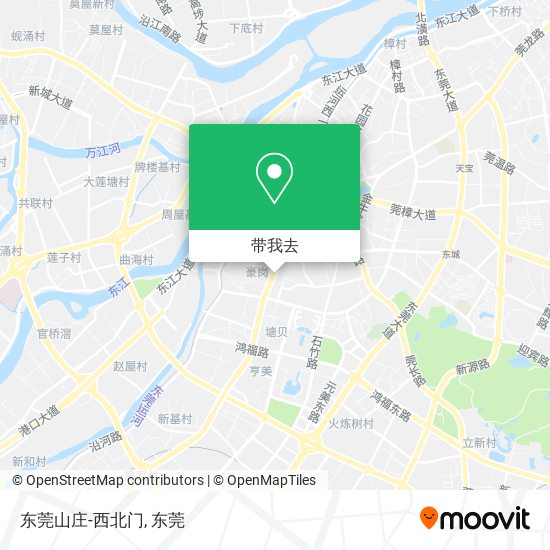 东莞山庄-西北门地图