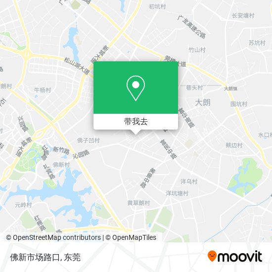 佛新市场路口地图