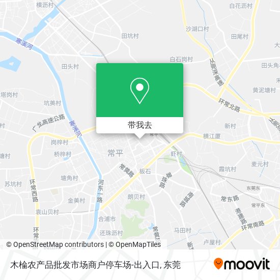木棆农产品批发市场商户停车场-出入口地图