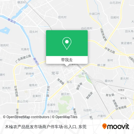 木棆农产品批发市场商户停车场-出入口地图