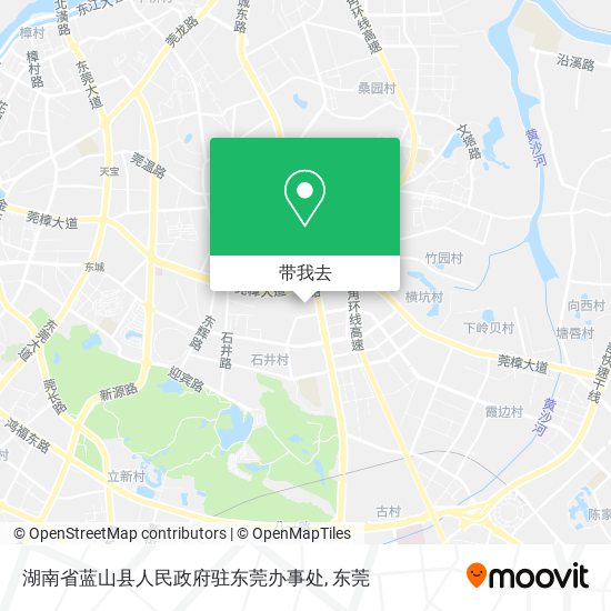 湖南省蓝山县人民政府驻东莞办事处地图
