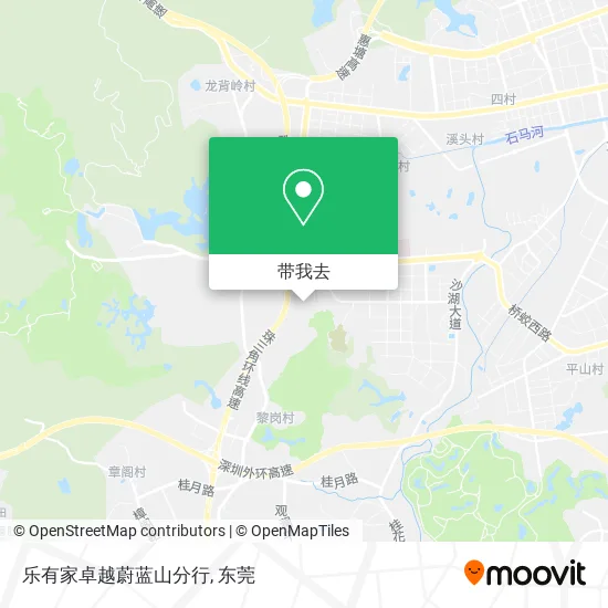 乐有家卓越蔚蓝山分行地图