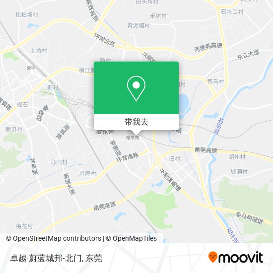 卓越·蔚蓝城邦-北门地图