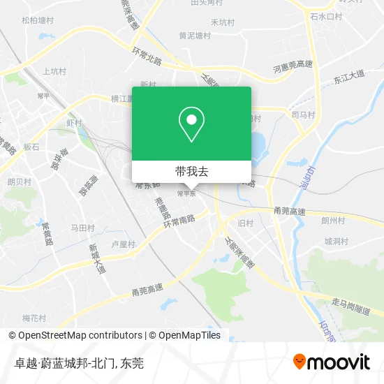 卓越·蔚蓝城邦-北门地图
