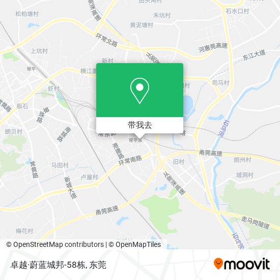 卓越·蔚蓝城邦-58栋地图