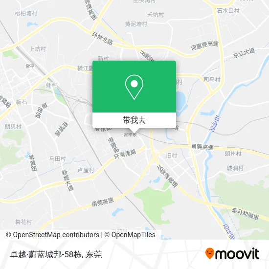 卓越·蔚蓝城邦-58栋地图