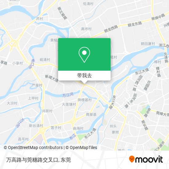 万高路与莞穗路交叉口地图
