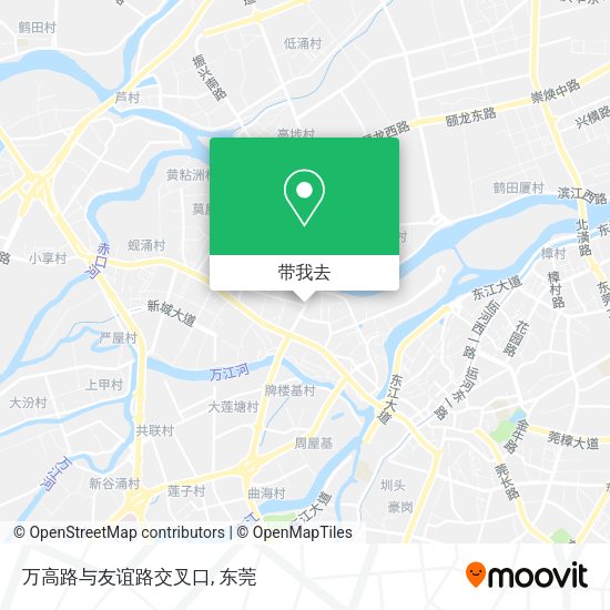 万高路与友谊路交叉口地图