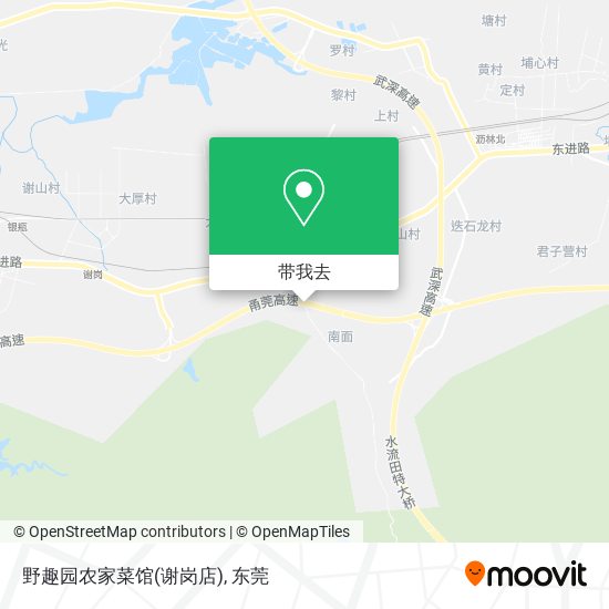 野趣园农家菜馆(谢岗店)地图