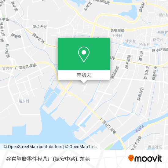 谷崧塑胶零件模具厂(振安中路)地图