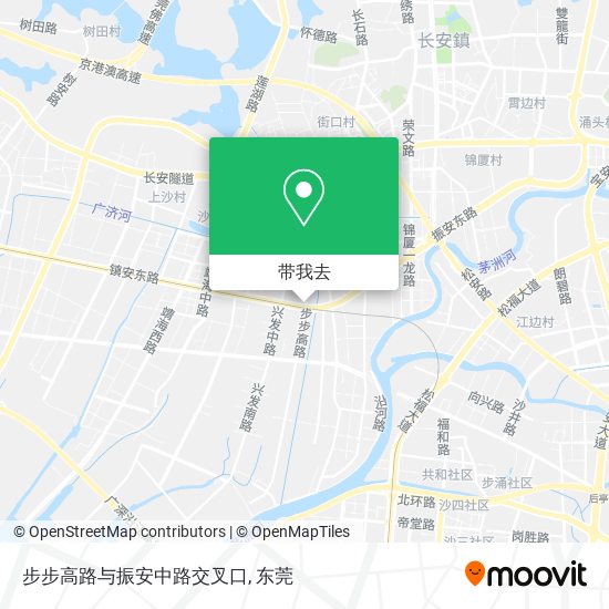 步步高路与振安中路交叉口地图