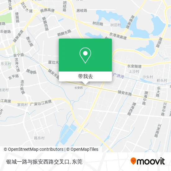 银城一路与振安西路交叉口地图
