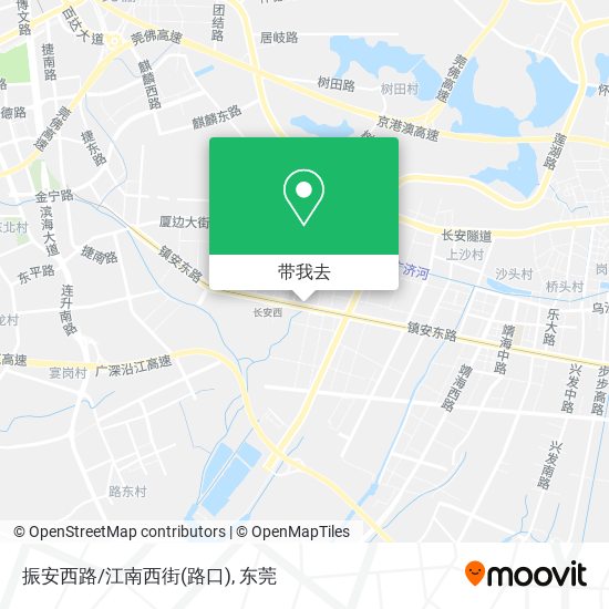振安西路/江南西街(路口)地图