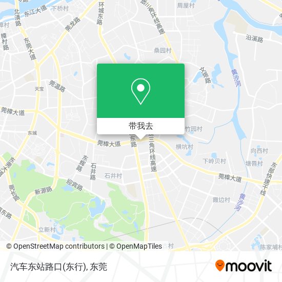 汽车东站路口(东行)地图