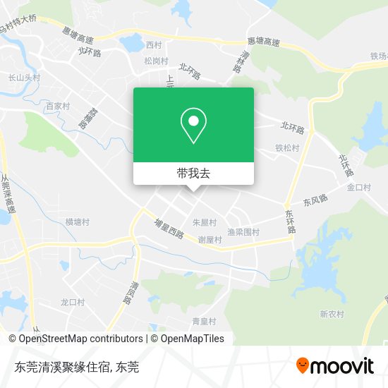 东莞清溪聚缘住宿地图