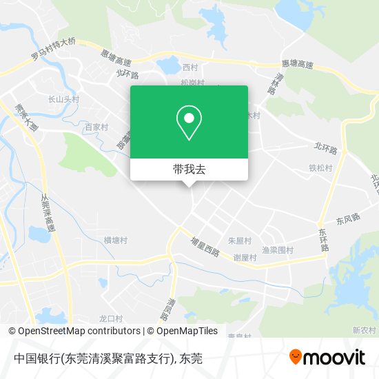 中国银行(东莞清溪聚富路支行)地图