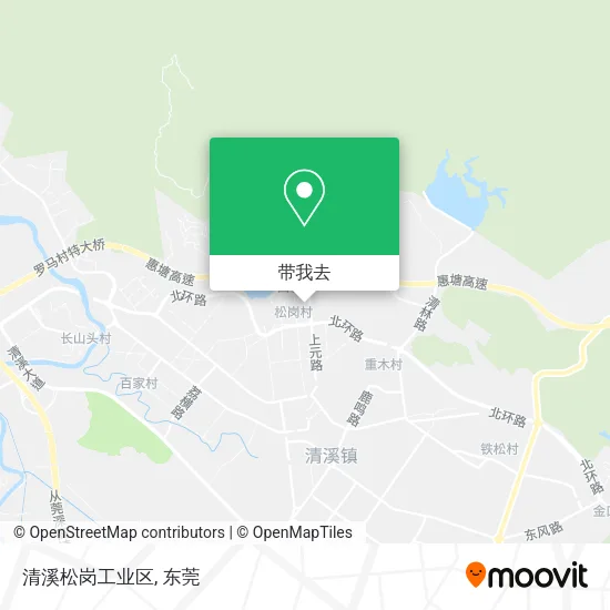 清溪松岗工业区地图