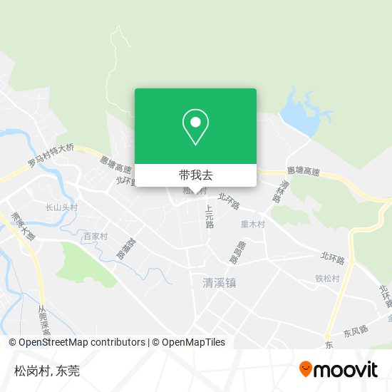 松岗村地图