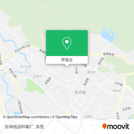 百得纸品印刷厂地图