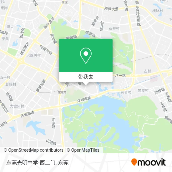 东莞光明中学-西二门地图