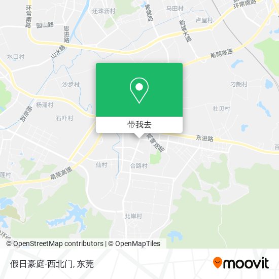 假日豪庭-西北门地图