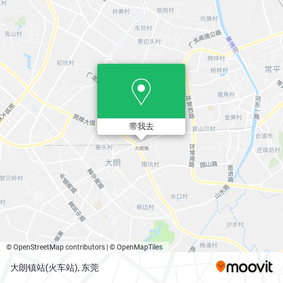 大朗镇站(火车站)地图