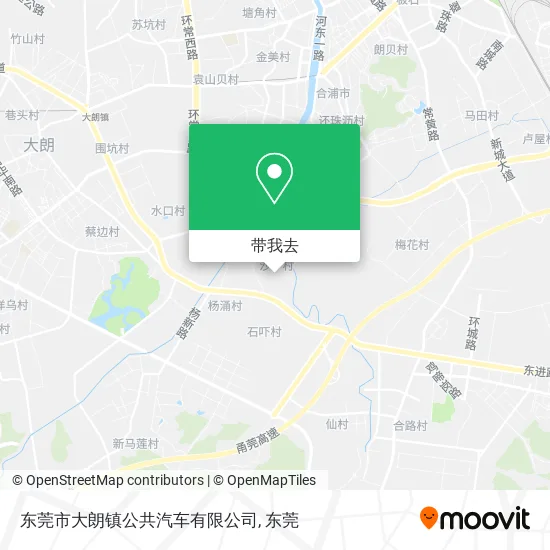 东莞市大朗镇公共汽车有限公司地图