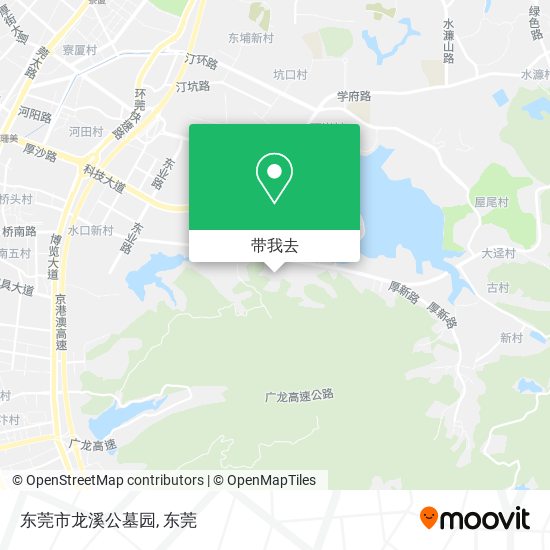东莞市龙溪公墓园地图
