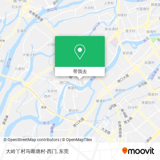 大岭丫村马嘶塘村-西门地图