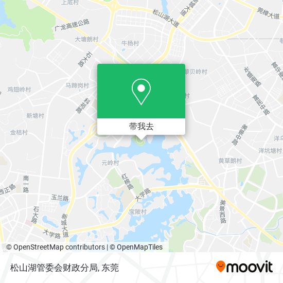 松山湖管委会财政分局地图