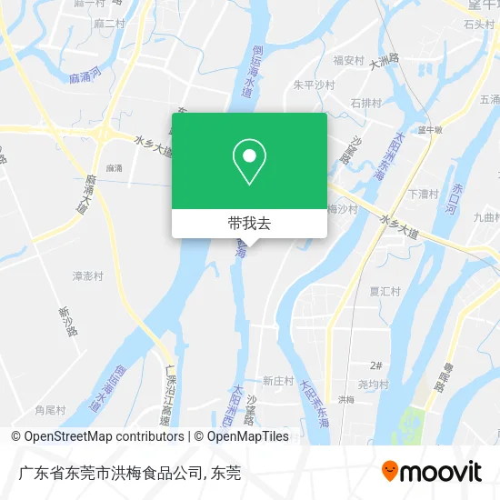 广东省东莞市洪梅食品公司地图