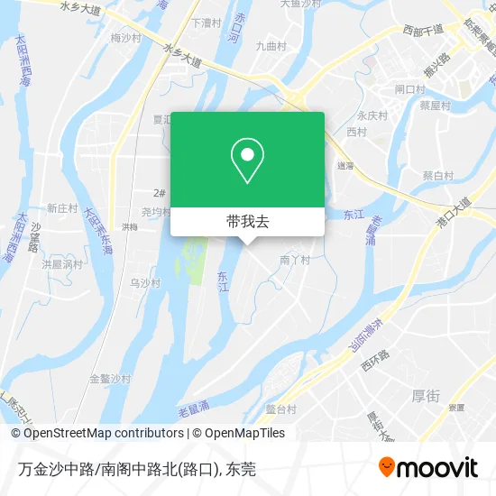 万金沙中路/南阁中路北(路口)地图