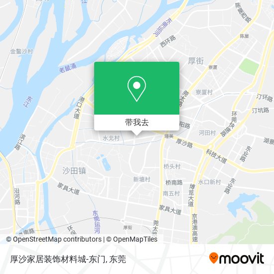 厚沙家居装饰材料城-东门地图
