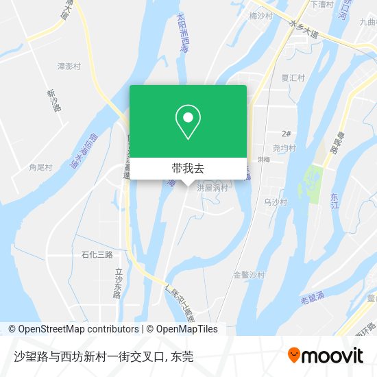 沙望路与西坊新村一街交叉口地图