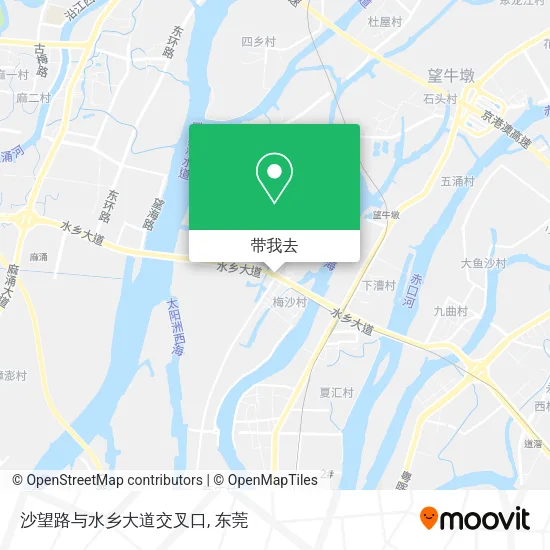 沙望路与水乡大道交叉口地图