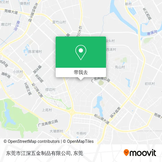 东莞市江深五金制品有限公司地图
