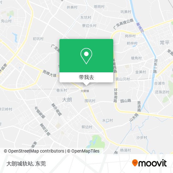 大朗城轨站地图