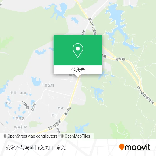 公常路与马庙街交叉口地图