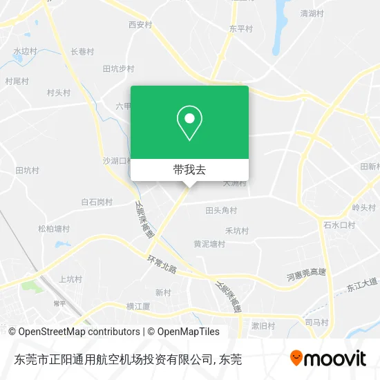 东莞市正阳通用航空机场投资有限公司地图