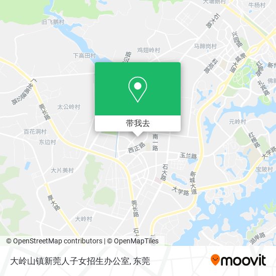大岭山镇新莞人子女招生办公室地图