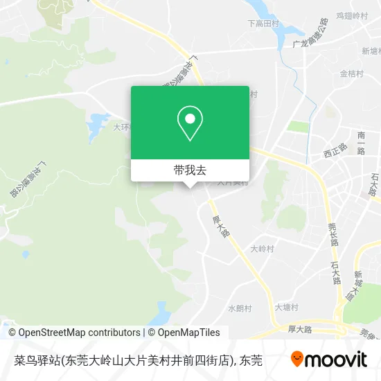 菜鸟驿站(东莞大岭山大片美村井前四街店)地图