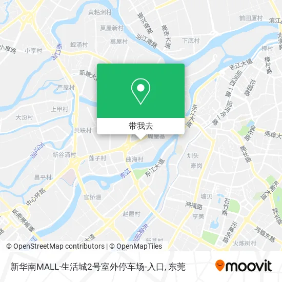 新华南MALL·生活城2号室外停车场-入口地图