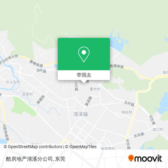 酷房地产清溪分公司地图