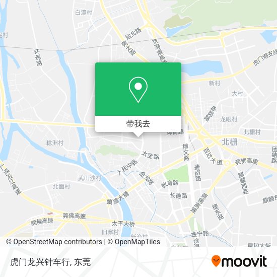 虎门龙兴针车行地图